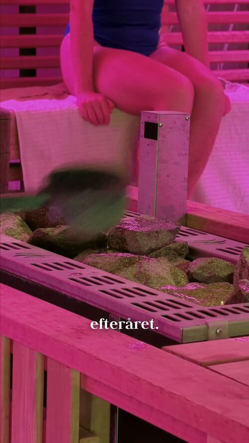UGC video still — spa and sauna content