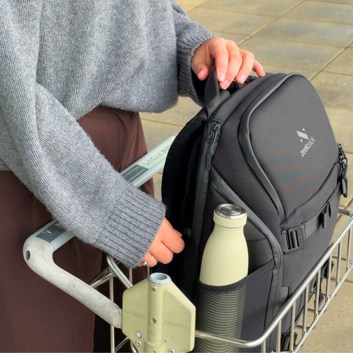 Product close-up — travel gear